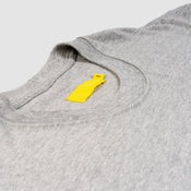 Uniforme grey heavyweight men’s basic t shirt, made in Canada, 100% organic cotton, workwear.