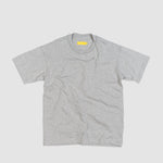 Uniforme grey heavyweight men’s basic t shirt, made in Canada, 100% organic cotton, workwear.