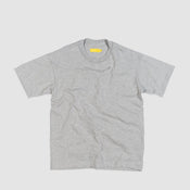 Uniforme grey heavyweight men’s basic t shirt, made in Canada, 100% organic cotton, workwear.