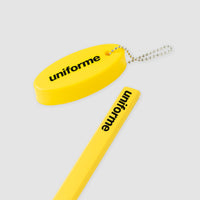 Uniforme yellow carpenter pencil and yellow floating keychain